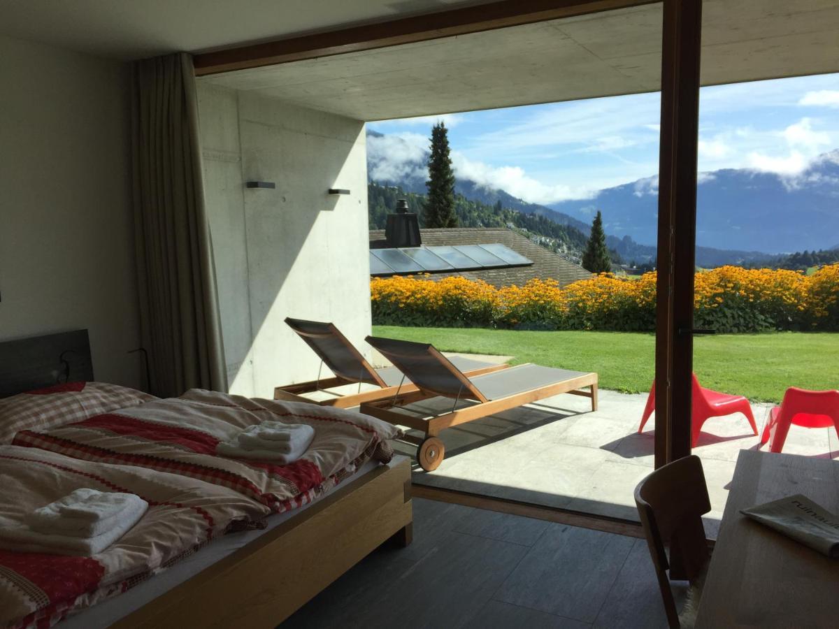 Casa Admisa, Spektakulaere Aussicht, Ski In And Out, Hochwertige Einrichtung, Valserstein Und Eiche フリムス エクステリア 写真