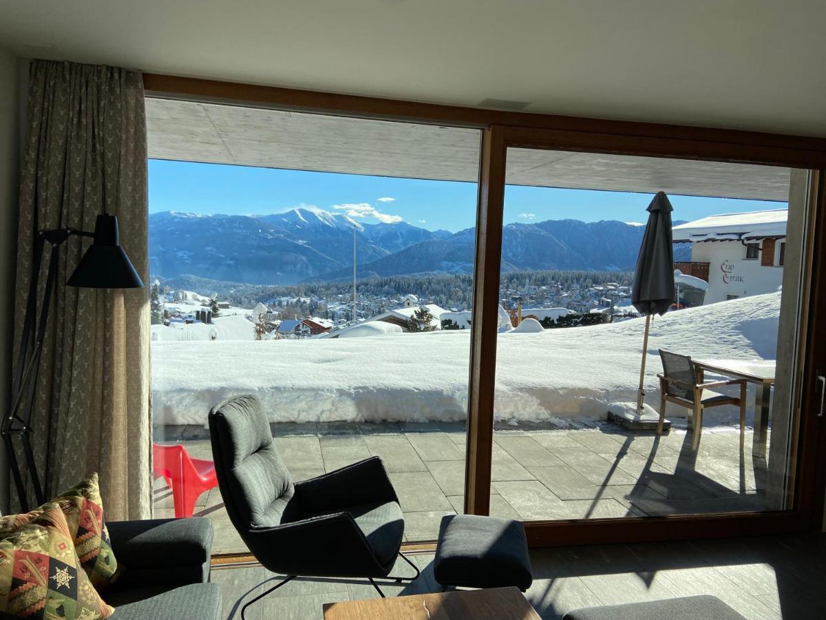 Casa Admisa, Spektakulaere Aussicht, Ski In And Out, Hochwertige Einrichtung, Valserstein Und Eiche フリムス エクステリア 写真
