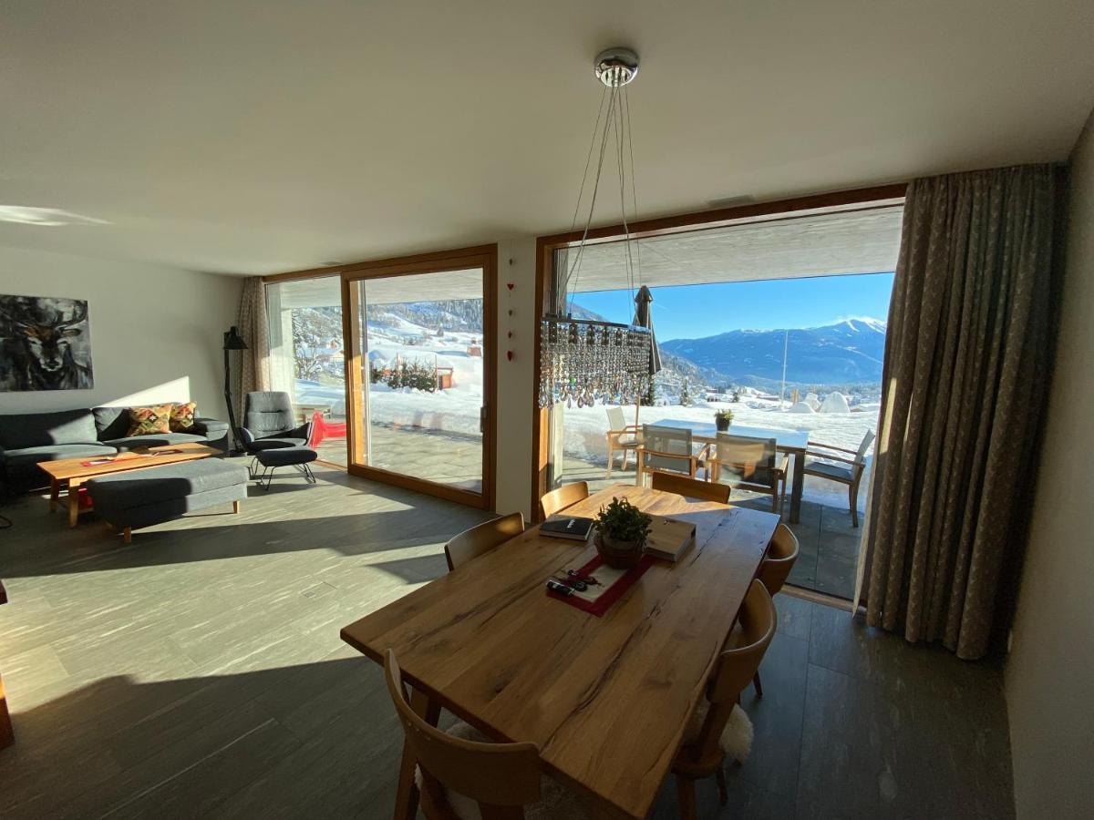 Casa Admisa, Spektakulaere Aussicht, Ski In And Out, Hochwertige Einrichtung, Valserstein Und Eiche フリムス エクステリア 写真