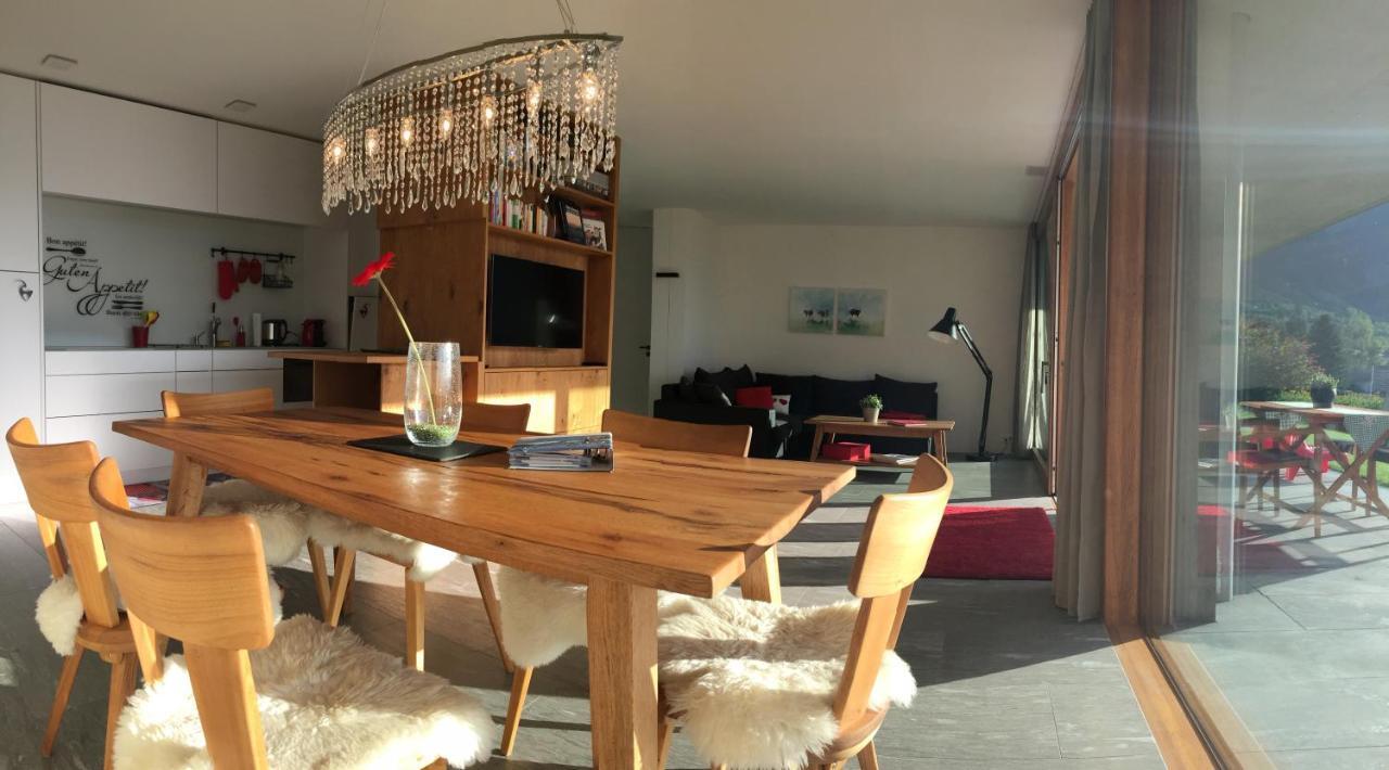Casa Admisa, Spektakulaere Aussicht, Ski In And Out, Hochwertige Einrichtung, Valserstein Und Eiche フリムス エクステリア 写真